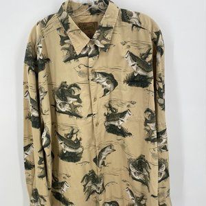 AL AGNEW BASS LONG SLEEVE BUTTON‎ DOWN